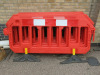 10 x Sections of Plastic Interlocking Barrier.