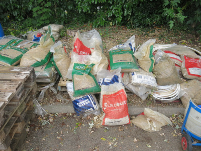 2 x Part Pallets with Bags of Shingle.