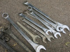 8 x Large Spanners, 1 x Set Stilsans & 1 x Large Adjustable Spanner. - 3