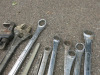 8 x Large Spanners, 1 x Set Stilsans & 1 x Large Adjustable Spanner. - 6