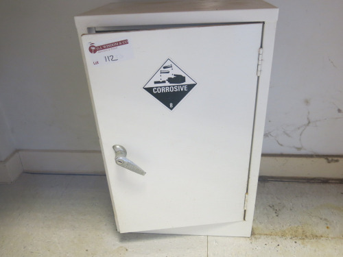 Single Door Lockable Chemical Cabinet.