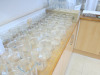 Large Quantity of Laboratory Glassware to Include: 70 x Funnels (60mm 75mm), 12 x Density Bottles, 14 x Weighing Bottles, 25 x Assorted Capacity Measuring Cylinders with Spouts, 62 x 600ml Glass Beakers, Quantity of 100mm Clear Watch Glasses with Ground - 11