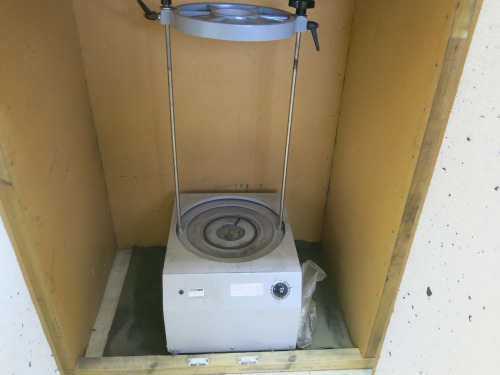 Impact Motorised Sieve Shaker in Soundproofed Cabinet.