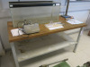 Metal Framed Workbench with Wood Top. Size H84 x W1500 x D70cm. - 3