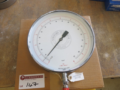 Budenberg Gauge Co Standard Test Gauge for Liquids, Boxed/Unused.