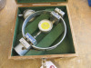 Wykham & Farrance 3KN Load Ring with Clamped Boss and Dial Gauge in Wood Box. - 4