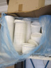 Quantity of Assorted Sized JETB White Round Plastic Tubs with Lids. - 7