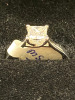 18ct White Gold Ring with Princess Cut Diamond (.87ct). Ring Size M. RRP £4950 - 5