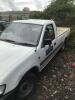 X64 KAW: Vauxhall Brava DI 4X2 White Pick-Up. Mot Expires 03/12/2019. Diesel, Manual, 5 Gears, 2499cc, Mileage 96,785, 1 Previous Owner, First Registered 6/10/2000. Comes with Key & Documents. - 3