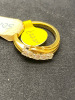 Yellow Metal 5 Diamond (.25ct) Ring. Size P. RRP £2250. - 4