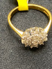 18ct Yellow & White Gold Diamond (.25ct) Cluster Ring. Size M. RRP £1800. - 4