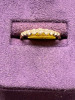 Stamped 18ct Yellow & White Gold Diamond (.15ct) Half Eternity Ring. Size L. RRP £1450.