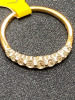 Stamped 18ct Yellow & White Gold Diamond (.15ct) Half Eternity Ring. Size L. RRP £1450. - 5