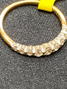 Stamped 18ct Yellow & White Gold Diamond (.15ct) Half Eternity Ring. Size L. RRP £1450. - 6