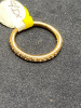 9ct Yellow Gold & Diamond (.15ct) Half Eternity Ring. Size M. RRP £1545. - 5