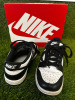 Pair of Nike Dunk Low (GS) in White & Black, Size UK 3. Comes in Box. NOTE: worn in good condition. - 3