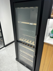 Caple WF1553 Tall 3 Zone Wine Cabinet in Black.