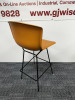 Knoll Bertoia Counter Stool in Tan Cowhide with Black Frame. - 5