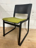 Chorus Camira Blazer CUZ2A with Back Rest in Black with Green Fabric Seat.