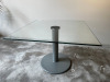 Berno Glass Coffee/Side Table on Cast Base. Size H47 x 65 x 65cm. - 3