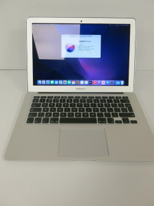 Apple 13.3" MacBook Air Model A1466 Running macOS Monterey 12.0.1, 1.6Ghz Dual Core Intel Core i5, 8GB Memory, 121GB Flash Storage, Intel HD Graphics 6000 1536 MB, Comes with Power Supply.