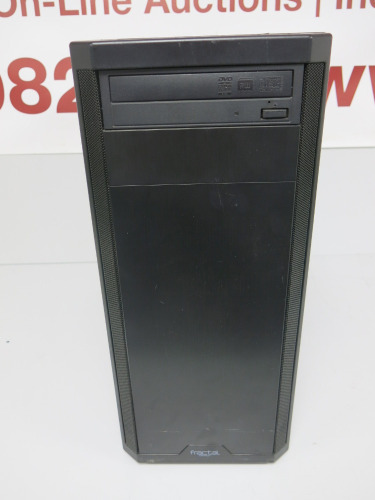 Fractal Design PC, Running Windows 10, Intel i5-2400 @ 3.12 Ghz, 4GB RAM, 256 GB SSD HD, GeForce 210 Graphics Card. Comes with Keyboard & Mouse.