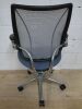 Humanscale Liberty Ocean Task Chair in Blue Fabric with Aluminium Frame. - 2