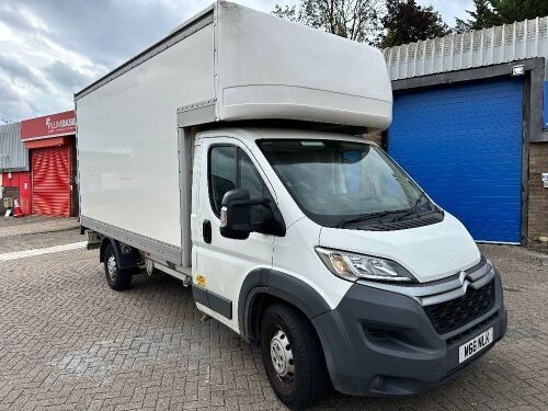 M66 NLK: Citroen Relay 35 Heavy L4 HDI Luton Van with Del Slim Jim Tailift. Manual, Diesel 2198cc, Mileage 57,527. MOT Expires 29th November 2024. Comes with Key, Requires V5. LOT UPDATE: MOT check shows mileage in miles, we believe that this should be a