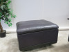 Vintage Dieter Rams Model 620 Deep Purple/Meauve Leather Vitsoe Lounge Chair with Swivel Base & Ottoman. - 4
