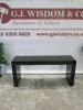 Ebonised Black Highly Polished Console Table with Soft Close Drawer. Size H74 x W161 x D45cm.