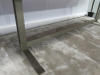 Vintage Large Marble Effect Table with Heavy Metal Legs, Size H75 x W240 x D120cm. - 4