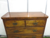 5 Drawer Wood Chest of Drawers. Size H119 x W110 x D47cm. - 2