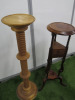 2 x Wood Planter Pot Stands. - 2