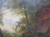 Oil on Canvas Bridge in a Glade Scene, Unframed, Signed by the Artist, Size 57 x 70cm. Note 2 Small Holes to Canvas and 1 Previous Repair. - 4