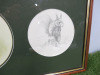 Framed & Glazed Fine Art Print of a Colour and 2 Pencil Sketches of Squirrels. Size 70 x 32cm. - 3