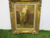 Oil on board of "Study of a Gardener Sweeping Leaves by a Country House", Signed by the Artist Wilson James Watney (1871-1884) Dated 1883 in Plaster/Gilt Frame. Size 44 x 53cm.