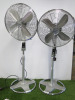 2 x Honeywell Pedestal Fans. - 2