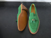 Pair of Baldinini Vero Cuoio Men's Slip On Tassel Loafers Shoe in Green Suede Leather Upper. New/Unworn with Anti Slip Soles inside Box. Size 42 or 43 (Not Marked). - 2