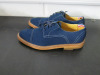 Pair of Baldinini Vero Cuoio Men's Lace up Shoe in Blue Suede Leather Upper. New/Unworn with Anti Slip Soles inside Box. Size 42 or 43 (Not Marked). - 3