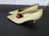 Pair of Gianni Versace Ladies Buff Leather Shoes, Size 39, Appear with Little Wear. - 3