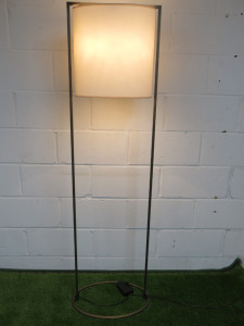 Kevin Reilly Steaman Dimmer Floor Lamp. Size H165cm. NOTE: power to dimmer unit but bulbs not illuminating.