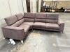 Faux Suede Leather Dark Grey Corner Sofa with Electric Recliner to Left Side, with Manual Headrests. Size 210 x 280 x 100cm - 5