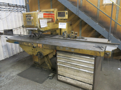 Houdaille Strippit Super, 30-30-60 Fabricator Hydraulic Single End Punch, S/N 380 84 106, 3 Phase. Comes with 7 Draws of Assorted Tooling and Accessories (As Viewed).