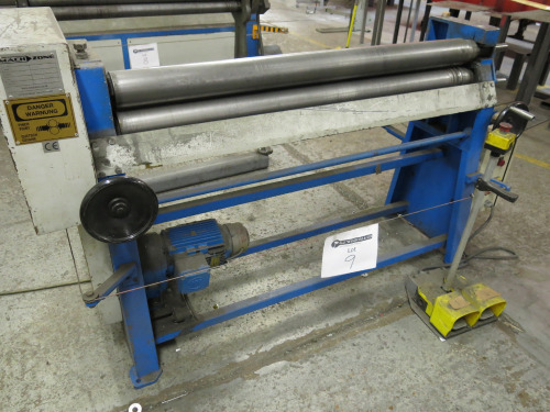 Mach Zone MSM Pyramid Rollers, S/N 1290 05247, 3 Phase, YOM 2006. Capacity 1280 x 2-5mm.