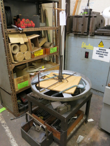 Clark & Sons Horizontal Stock Reel on Metal Stand.