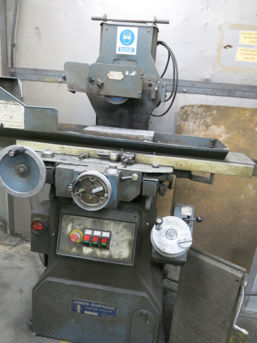 Jones and Shipman 540 Surface Grinder, S/N B095753, 3 Phase with 2 x Eclipse Magnetic Chucks.