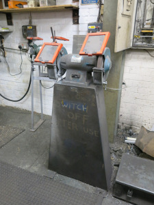 Wolf Grinder on Stand, Type 8726, S/N 1035010, 3 Phase.