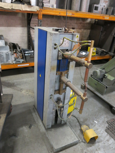 Pei Point, Resistance Welding Solutions, Floor Standing Spot Welder, Model PBP 126 PX, S/N 0707393, 3 Phase, YOM 2007 with Foot Pedal. Comes with XC600 Water Cooler.