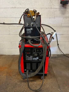 SWP Proline 450S MIG Welder, S/N 0090329 with SWP Proline WF500 Wire Feed S/N 0090334, 3 Phase with Torch.