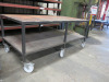 Large Metal Mobile Trolley with Shelf Under. H105 x W250 x D125cm - 2